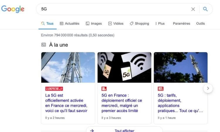 top stories de google