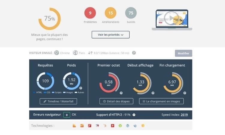 utilisation de Dareboost