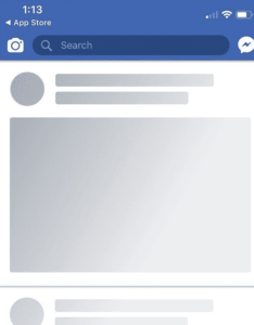 shimmer effect sur facebook