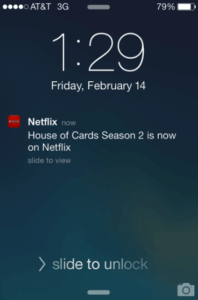 notification push netflix