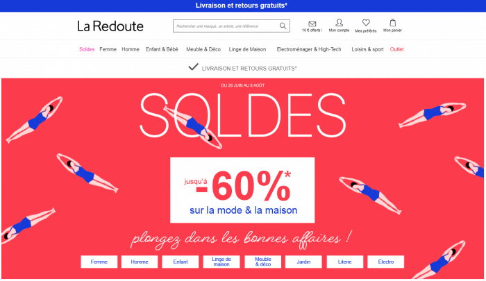 La redoute stratégie marketing soldes