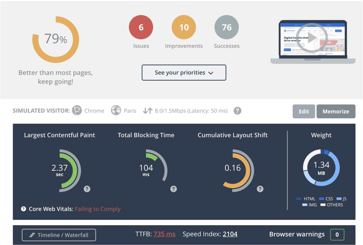 Analyse vitesse site : les outils de Google pour compléter votre expérience