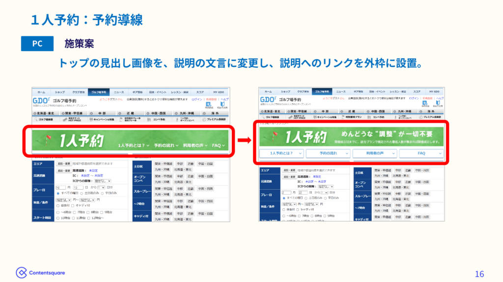 予約導線改善の施策案