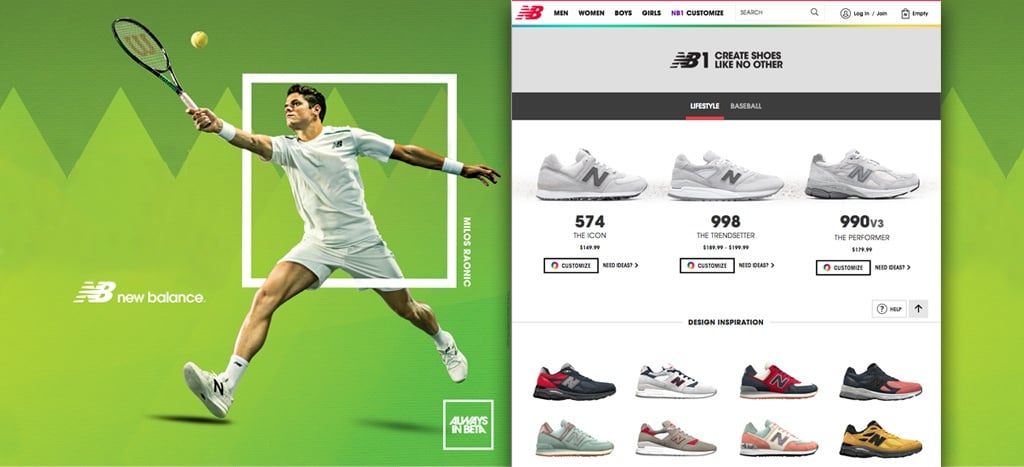 UX Spotlight: New Balance Gives Customers the Sneakers of their Dreams