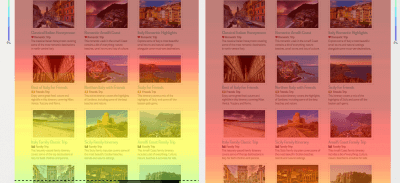 A Contentsquare heatmap that shows how far users were scrolling down a website before and after implementing a sticky navbar