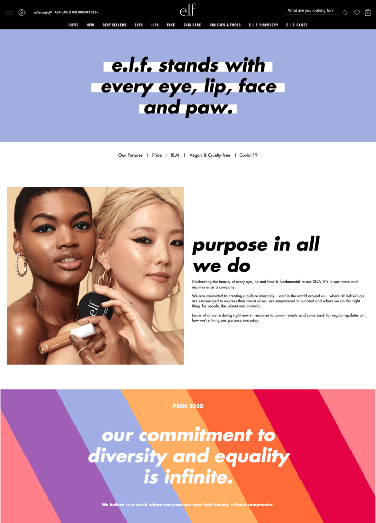 Brand Profile: how e.l.f. Cosmetics is using a dedicated site