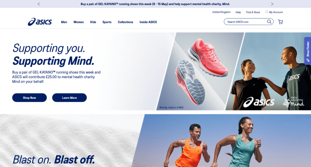 Asics discount online b2b