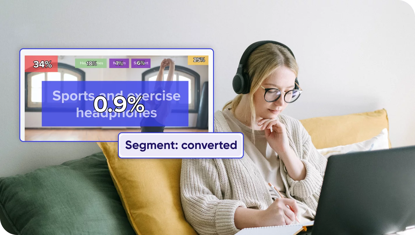 User segment zone tracking metrics