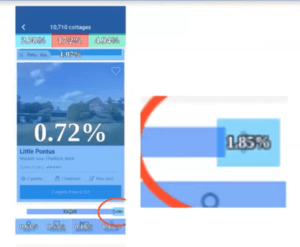 Zone-Based Heatmap analysis on search results pages showing click rate