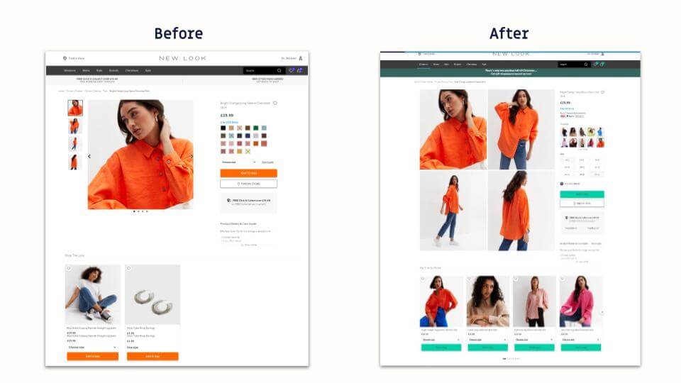 Product Detail Page Optimization │ 3 Examples from New Look
