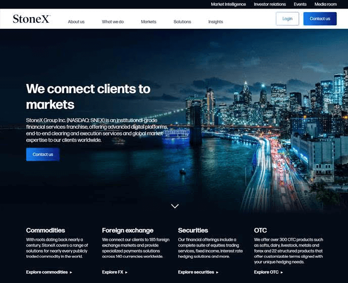 StoneX.com new website 